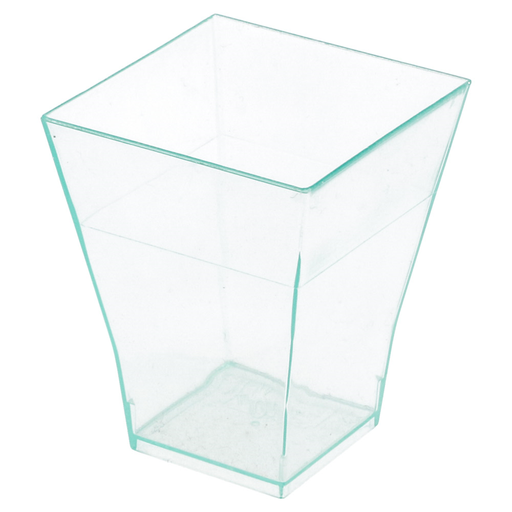 [15861] Verrine Bouquet 4,5x4,5x5cm Vert d'Eau 60ml PS 576pcs