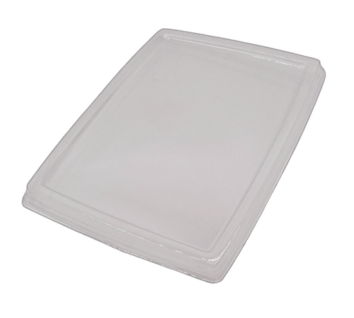 [CPCBARQKRPAP] Couvercle Transparent PET pour Barquette Kraft Rectangulaire 50pcs