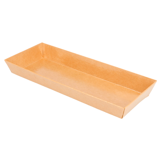 [CPBARQCL6PAP] Gelamineerd Karton Kraft Bakje n°6 19x8,5x3,5cm 50st