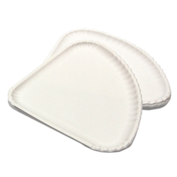 [CPPPIZ3021PAP] Assiette Plateau Triangle Carton BLANC 30x21cm 500pcs