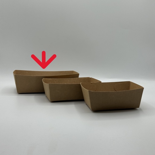 [CPFTKA16PAP] Food Tray kraft A16 210x35x34mm 100pc
