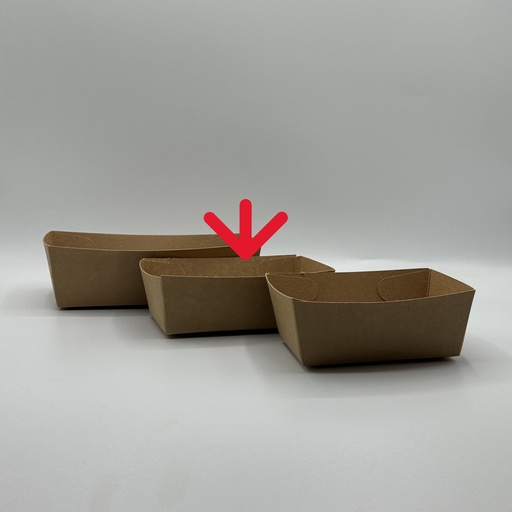 [CPFTKA13PAP] Food Tray kraft A13 135x70x45mm 125pc