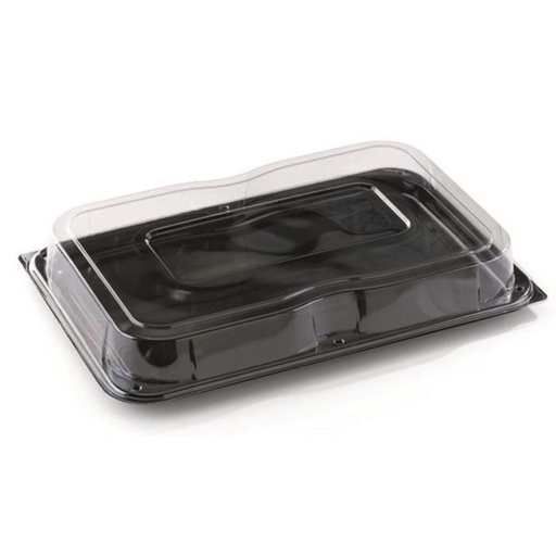 [CPSPLN+C45PL] Plateaux noires + couvercles "ULTIMATE" 460x300x80mm 25pc