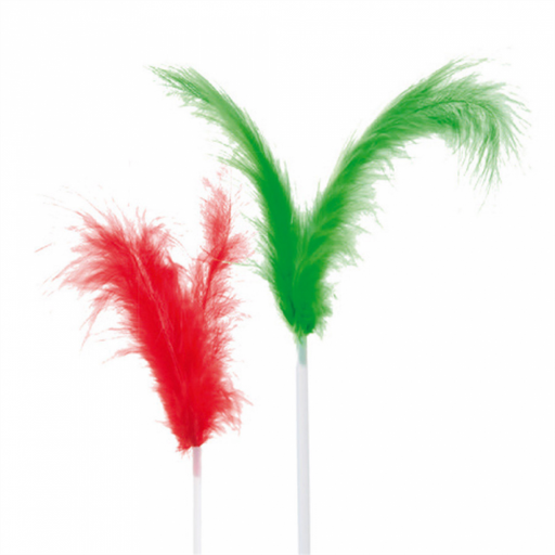 [CP11573PL] Décoration Glace "Plumes" 17cm Assortiment Plastique 144pcs