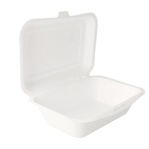 [CPBOXB600PAP] Burger Box BIO blanc Rectangle 600ml 50pcs