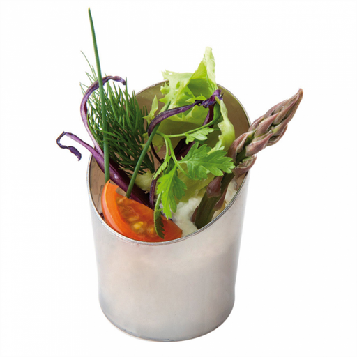 [CP15722PL] Verrine Cylindre Ø3,5x3x5,5cm Argenté 30ml PS 50pcs