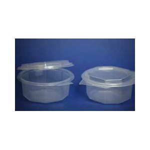 [CP1630PL] Saladier Transparent Couvercle Charnière "6C" 1000ml 50pcs
