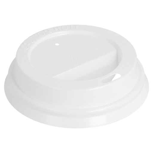 [CPCBGC25PAP] Couvercle Blanc Gobelet Café 240ml/8oz Dôme 100pcs
