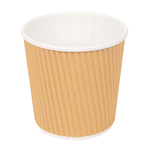 [CPGCBRR12PAP] Koffiebekers Bruin "RIPLEY" 120ml/4oz 40st