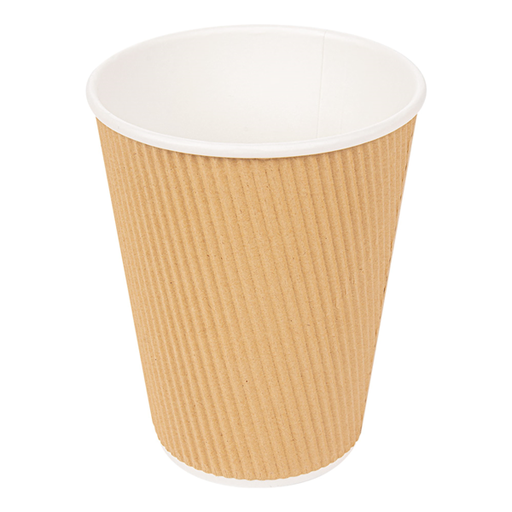 [CPGCBRR30PAP] Gobelets Café Brun "RIPLEY" 360ml/12oz Ø90mm 25pcs