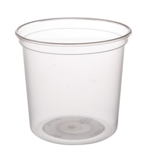 [CPMN24PL] Pots Ronds PP "SOLO" 750cc 25pcs