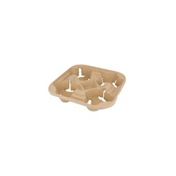 [CPP4GOBCPAP] Porte Gobelets &quot;4 Cup&quot; Pulpe de Bois 75pcs