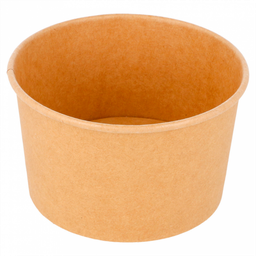 [CPPG240PAP] Pots Glace Kraft 240ml Ø9,4x5,5cm 50pcs