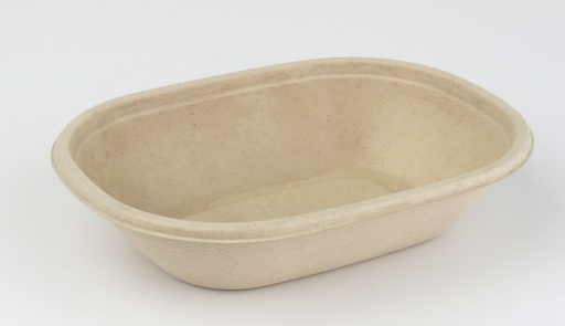 [CPSECOOV620PAP] Éco Container Ovale 620ml 19x14x5cm "SABERT" 50pcs