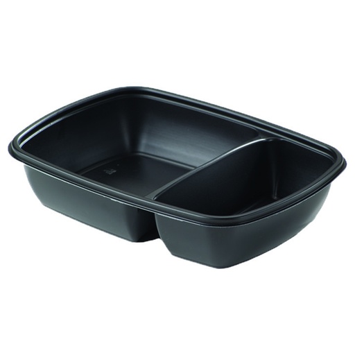 [CPSFP2C900PL] Maaltijdbox Sabert FASTPAC Rechthoek 2 Compartimenten 900ml 75st