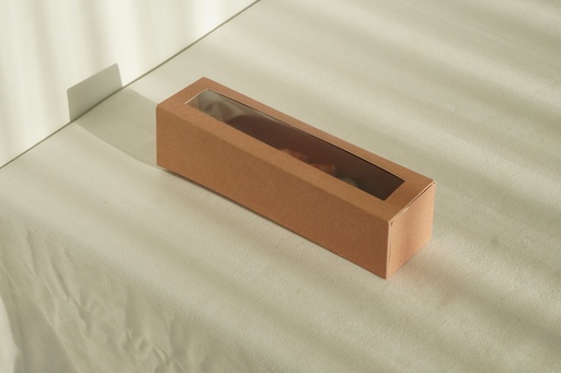 [CPSUMK+PAP] Boite à Sushi Fenêtre Kraft M+ 21x5,5x5,5cm 25pcs